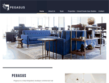 Tablet Screenshot of pegasusinvestments.com